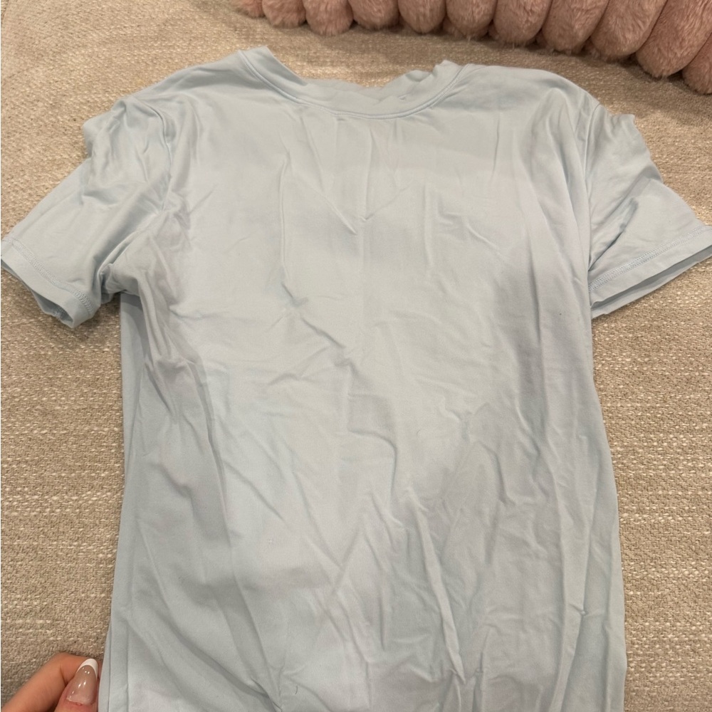 SKIMS Sky Blue Short Sleeve Tee